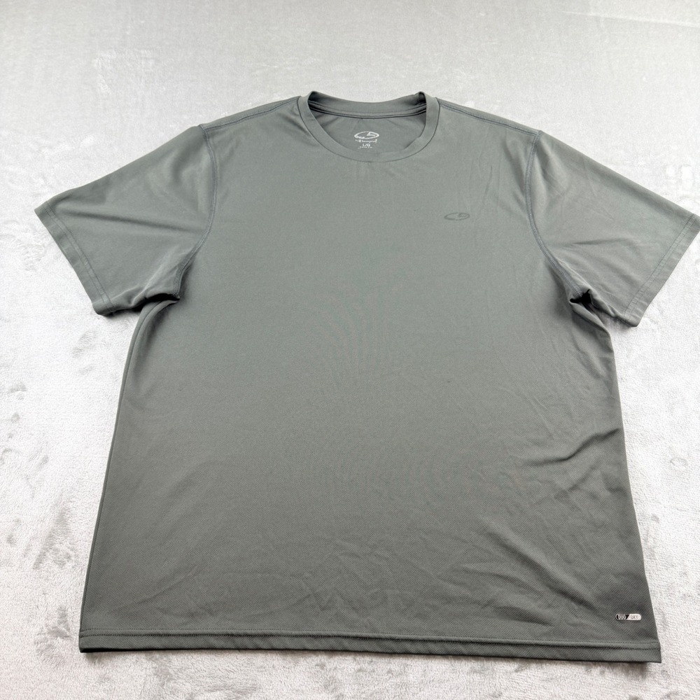 Champion C9 Duo Dry Men's Short Sleeve Performance T-Shirt Gray‎ Large S9494-VGR